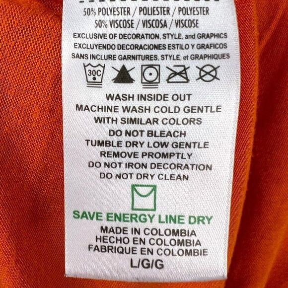 Majestic Denver Broncos Football Two Tone Short Sleeve Dolman T Shirt  L - Picture 4 of 4